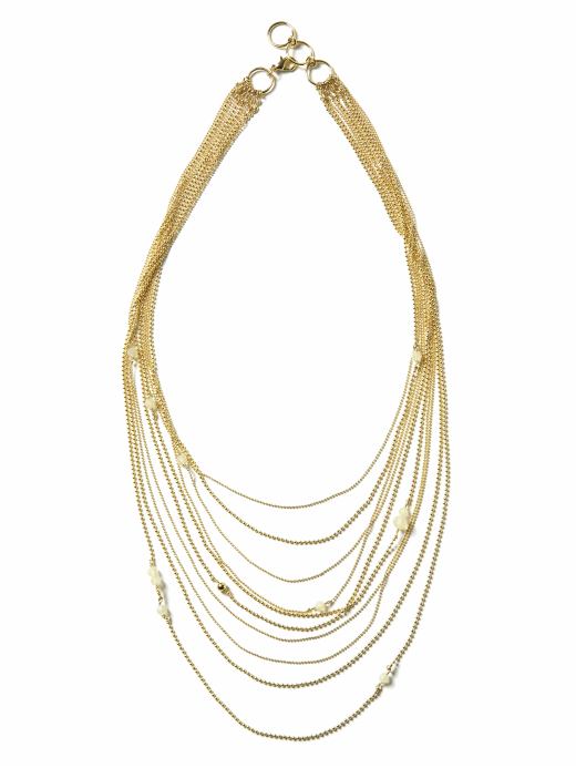Layered Gold Necklace. Tags : layered necklace; ,